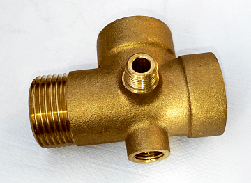 Адаптер 5-ти выводной  Ду25 L=80 мм латунный