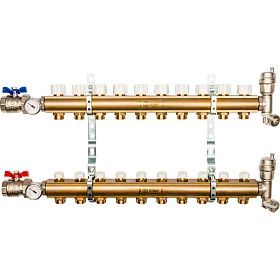 STOUT Распределительный коллектор из латуни без расходомеров 10 вых.