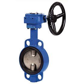 Затвор дисковый межфланцевый Genebre 2103 20, DN300 PN16, GG20 / GGG40 / EPDM, Редуктор, Тмакс +120°C